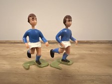 2 Blue Players for Striker Football Game 1970s Vintage Football Game By Parker