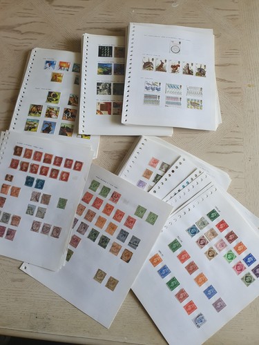 Stamps qeii large lot - qv-qeii, on