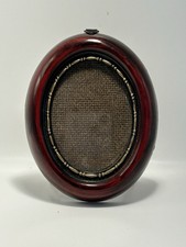 SMALL OVAL MAHOGANY PHOTO FRAME/DECORATIVE/ PICTURE FRAMES/ART/DISPLAY/VINTAGE