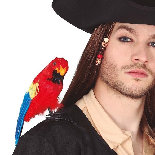 Fancy dress pirate parrot 30cm - fancy,