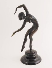 Solid Bronze Art Deco Dancer