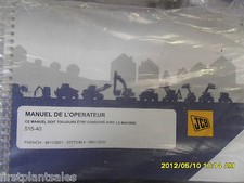 JCB FRENCH 515-40 OPERATORS MANUAL