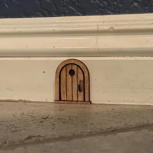 Wooden mouse hole - mouse, door