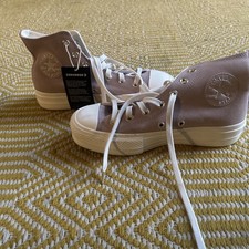  Converse Chuck Taylor All Star pink suede studded high tops S 5 