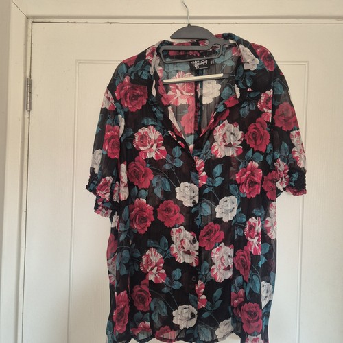 Hellbunny bed roses blouse - hellbunny,