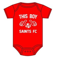 SAINTS FC BABY GROW VEST THIS BOY LOVES SOUTHAMPTON FOOTBALL CLUB 0-18 M NEW
