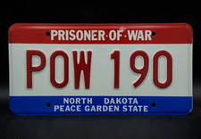 North Dakota POW License Plate