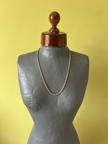 9ct gold rope chain necklace - rope,