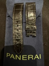 Panerai OEM Black Alligator Strap MX000WH5 Deployment