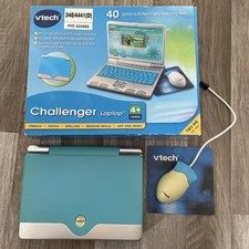 VTech Challenger Laptop Light Blue And Silver Learning Educational Toy Computer