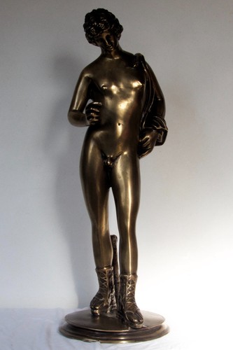 Bronze sculpture narcissus - sculpture,