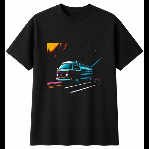 Camper van windswept retro - camper,