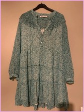 Zara - green and white floral