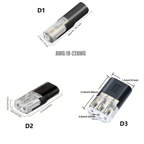 100x 12v 2pin cable wire - 100x,