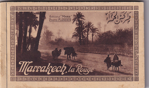 Morocco old postcard book - , with