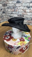 Balfour Navy Blue Wide Brim Wedding Occasion Hat Mother Of The Bride Races