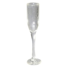 Plastic Champagne Flute Glass Cake Topper – 60mm - Birthday, Wedding, Engagement