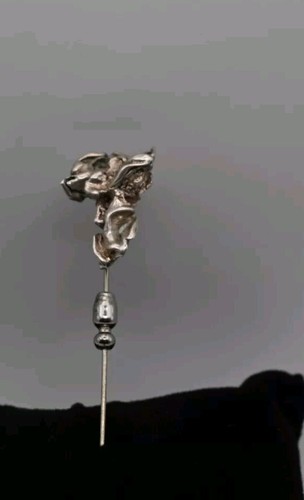 Antique silver tie - antique, nugget