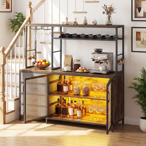 Wine coffee bar cabinet with - wine,