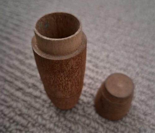 Wooden sewing needle case - wooden, sewing/needle