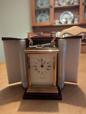 modern brass-cased carriage clock made by Taylor & Bligh of England