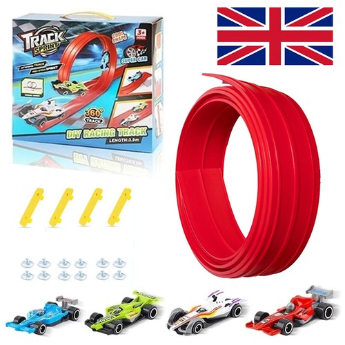 Flexible race car track - race,