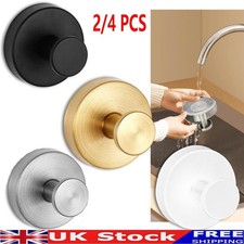 Upgraded Suction Cup Hooks Stainless Steel Waterproof No-Drill Hooks for Shower