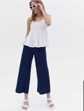 Loft Blouse Sleeveless Pullover Tank, Ruffles, Women’s Size L vest camisole 