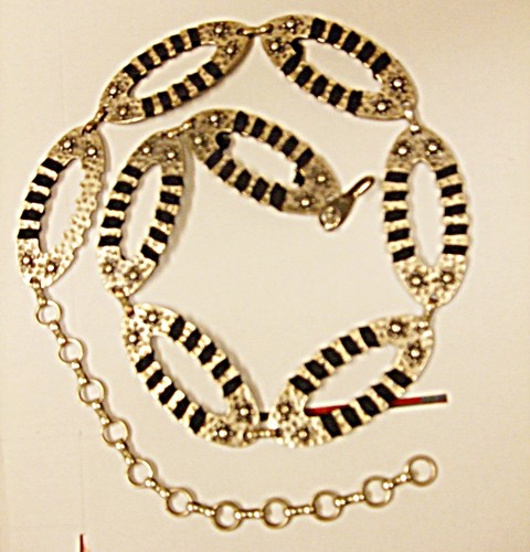 Pewter style oval link chain - *pewter,