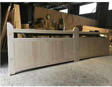 Wooden Driveway Gates Flat Top