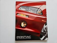 PONTIAC RANGE FIREBIRD GRAND AM TRANS SPORT SALES BROCHURE 1994