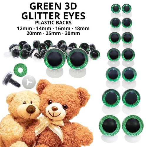 Green glitter eyes with - glitter,