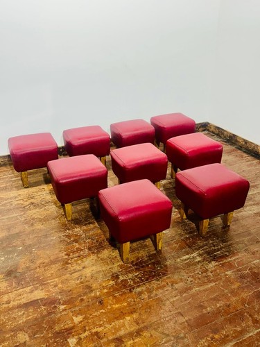 Set red leather - set, 9