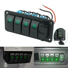 4 Gang Rocker Switch Panel