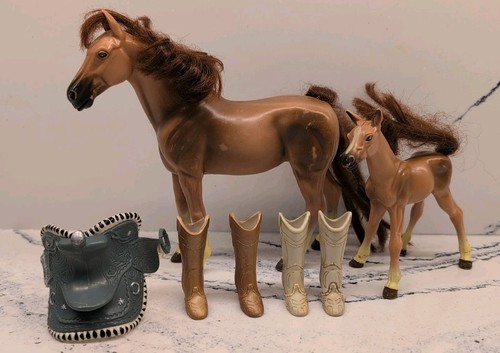 Vintage kid kore brown horse - kid,