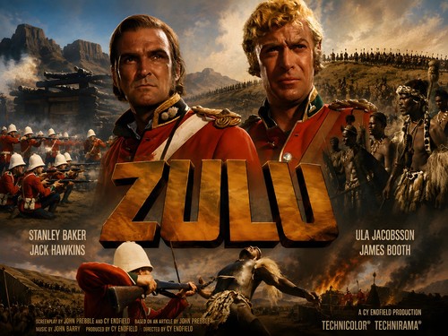 Zulu 1964 quad poster - zulu,