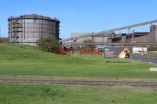 PHOTO  BRITISH STEEL - REMARKABLE PASSION AN INTERNAL ADVERTISING HOARDING ALONG