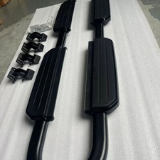 FOR LAND ROVER DEFENDER 110 L663 BLACK RUNNING BOARD SIDE STEPS ALUMINIUM 2020+