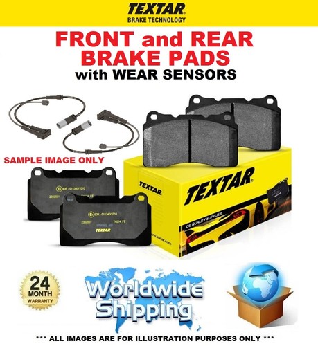 Textar front rear brake pads - +,