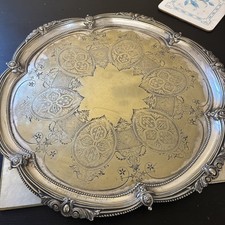 Silver Plated Round Salver