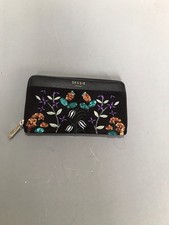 Black Bessie Purse Brand New. Never Used. Pretty Flowers On Front