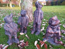 Large Wind in the Willows Garden & Home Sculptures - Toad of Toad Hall & friends