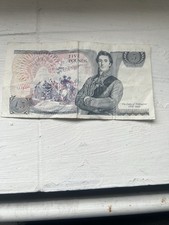 A Very Old  5 Pound British Bank Note Dating  1769-1852  Good For Collection.