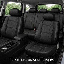 Car Seat Covers Black Leather