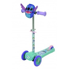 MoVe DISNEY STITCH Mini Go! 3 Wheel Tri Scooter Kids Tilt & Turn Squishle Pouch
