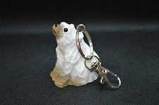 Hand-Carved Wooden Keychain -