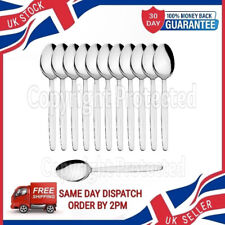 TEASPOON SET OF 12 TEASPOONS STAINLESS STEEL SPOONS SET DOZEN TEA SPOON CUTLERY