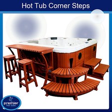 LUXURY HOT TUB CORNER STEPS