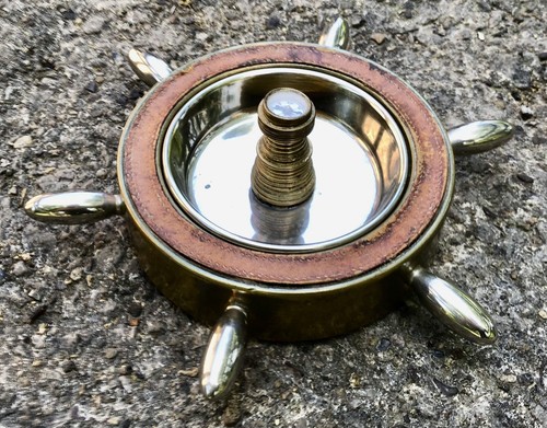 Vintage ships wheel compass - vintage, &