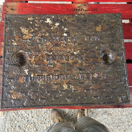 Cast iron manhole - cast,